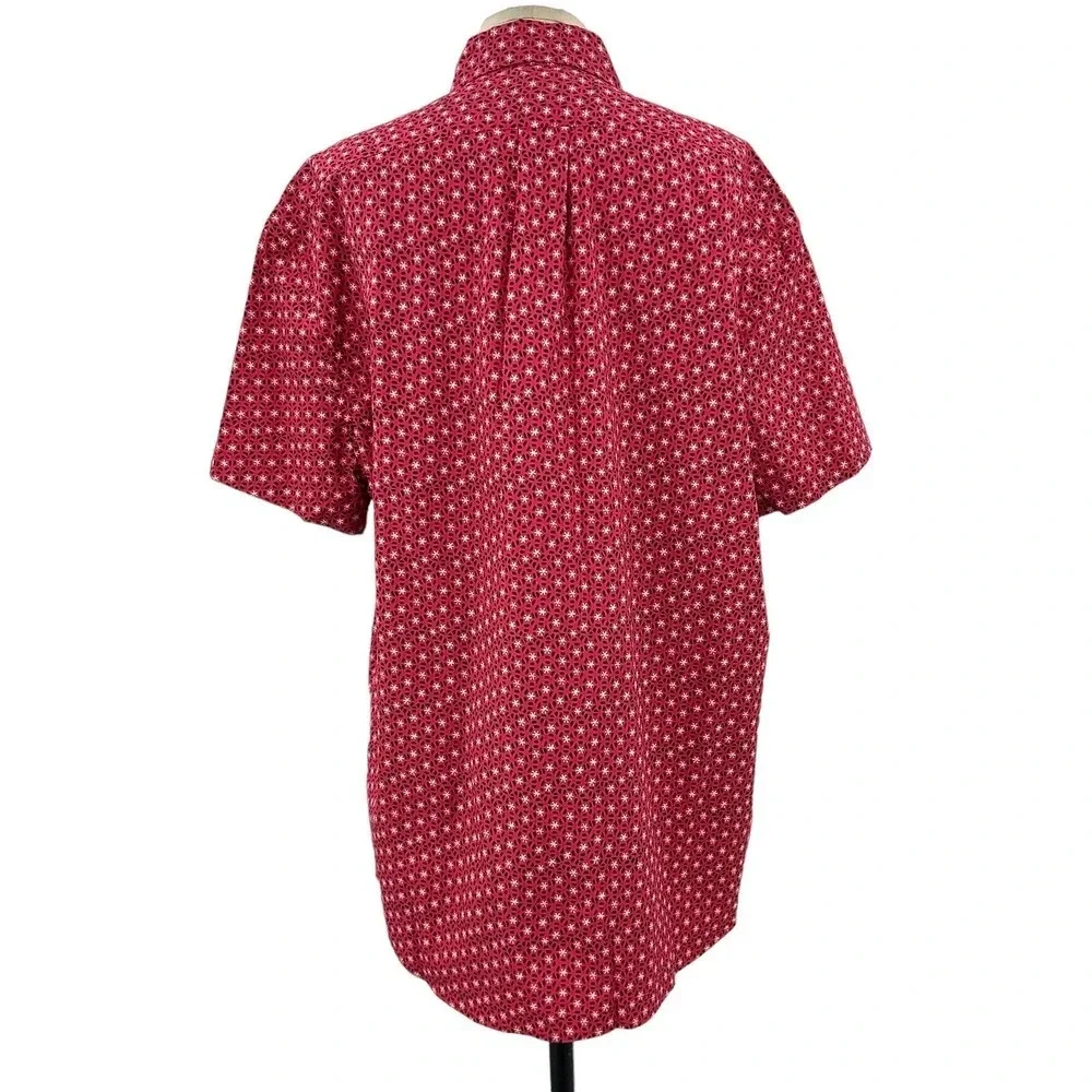 J. Crew Shirt‎ Slim Short Sleeve Stretch Secret Wash Cotton Poplin Top Size XL